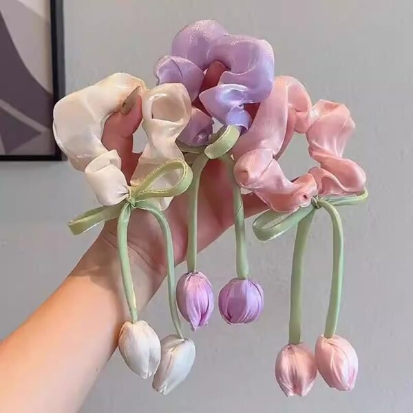 Tulip Hair Scrunchies (3 Pack)