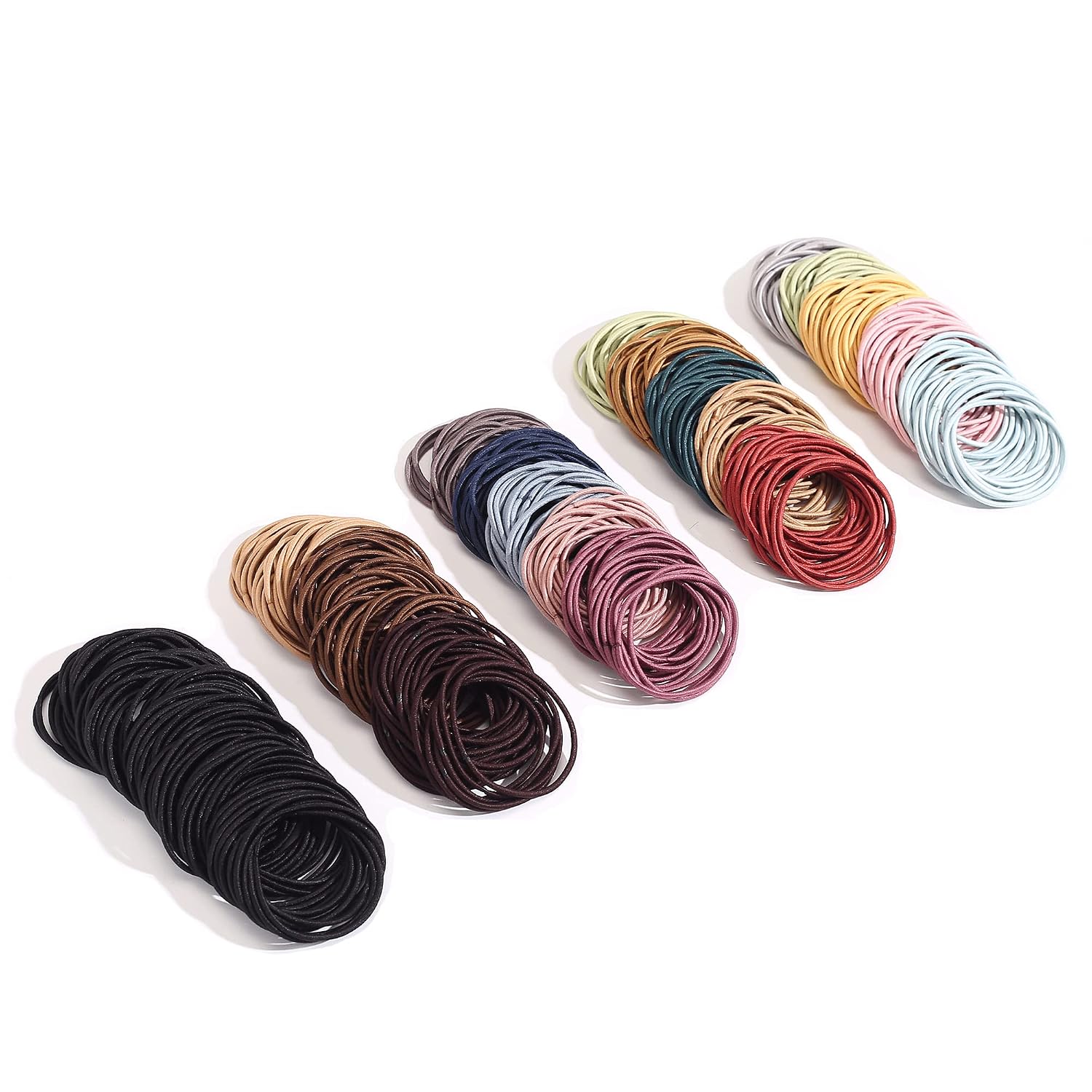 Black Thin Hair Ties (500 Pack)
